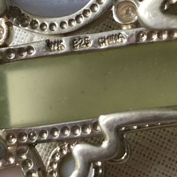 925 silver real amethyst  real stones necklace​ - Picture 6 of 8